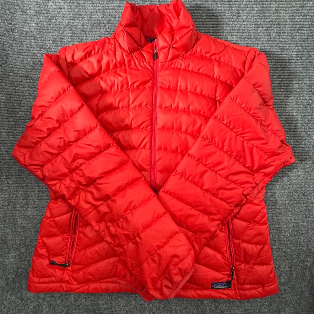 Patagonia Women's XL Down Sweater Jacket Red Puffer 2009 STY 84681S9 Goose Down